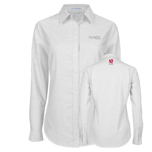 Womens White Oxford Shirt-ONE Quartz Surfaces