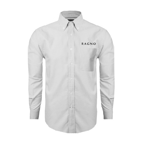 White Oxford Long Sleeve Shirt-Ragno