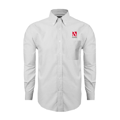White Oxford Long Sleeve Shirt-Daltile Stacked Logo