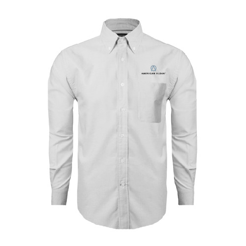 White Oxford Long Sleeve Shirt-American Olean