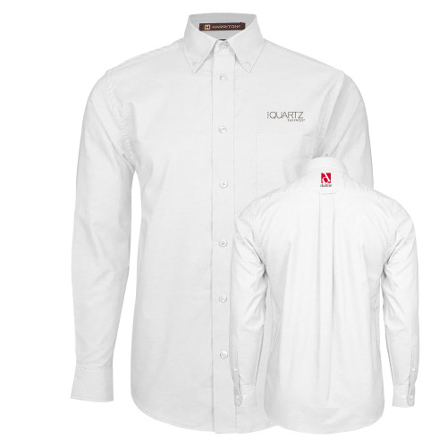 White Oxford Long Sleeve Shirt-ONE Quartz Surfaces
