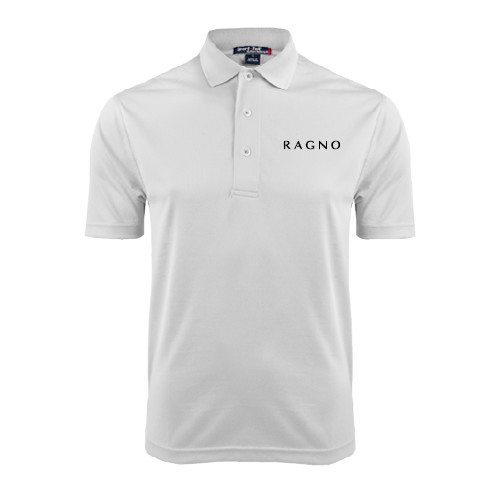 White Dry Mesh Polo-Ragno