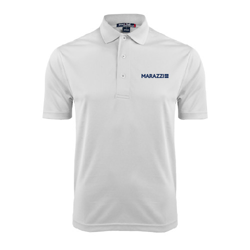 White Dry Mesh Polo-Marazzi