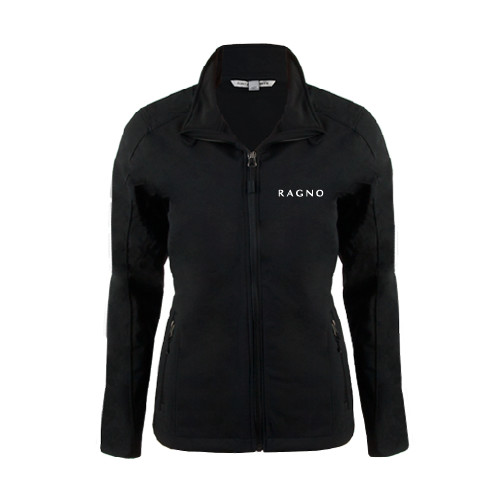 Womens Black Softshell Jacket-Ragno