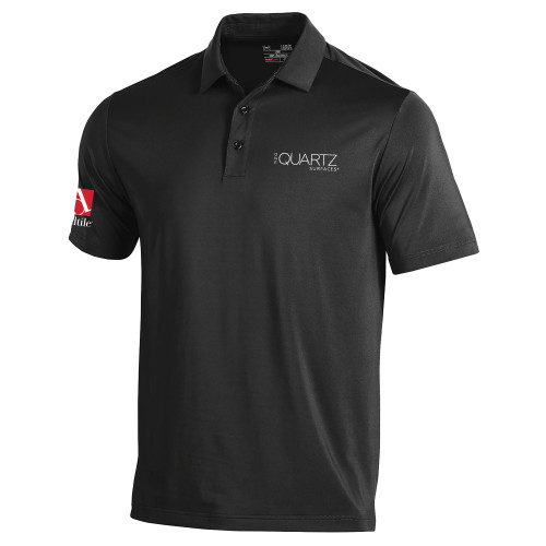 Under Armour Black Performance Polo-ONE Quartz Surfaces