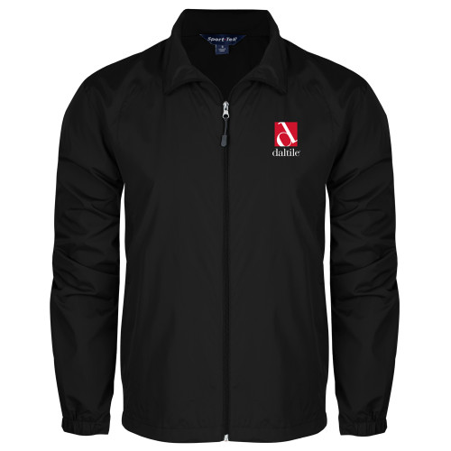 Black Full Zip Wind Jacket-Daltile Stacked Logo
