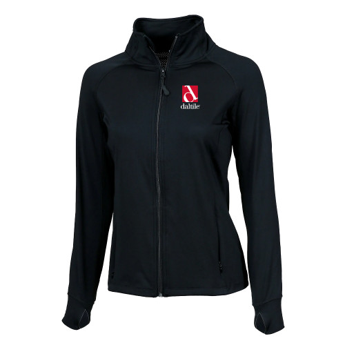Boxercraft Womens Black Studio Jacket-Daltile Stacked Logo