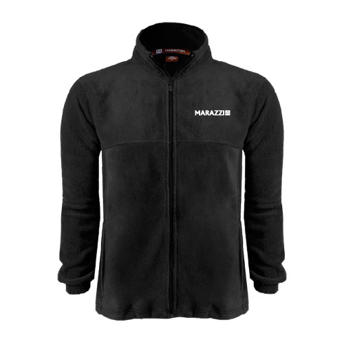 Black Fleece Full Zip Jacket-Marazzi