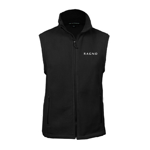 Black Fleece Full Zip Vest-Ragno