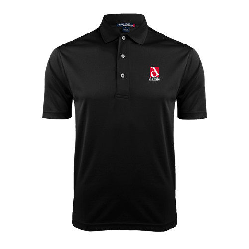 Black Dry Mesh Polo-Daltile Stacked Logo