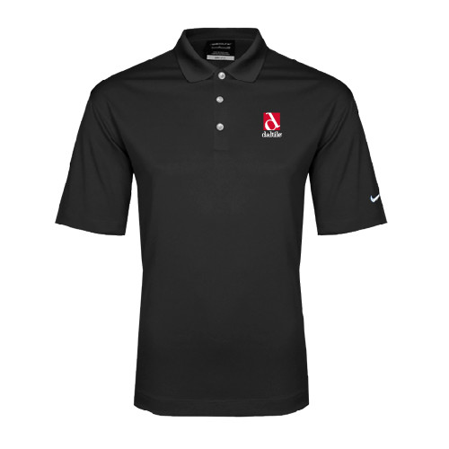 Nike Black Dri Fit Micro Pique 2.0 Polo-Daltile Stacked Logo