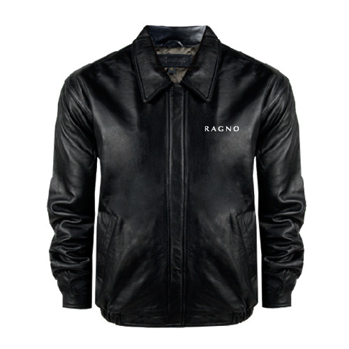 Black Buffed Bomber Jacket-Ragno