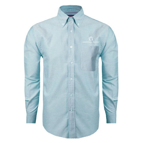 Light Blue Oxford Long Sleeve Shirt-American Olean