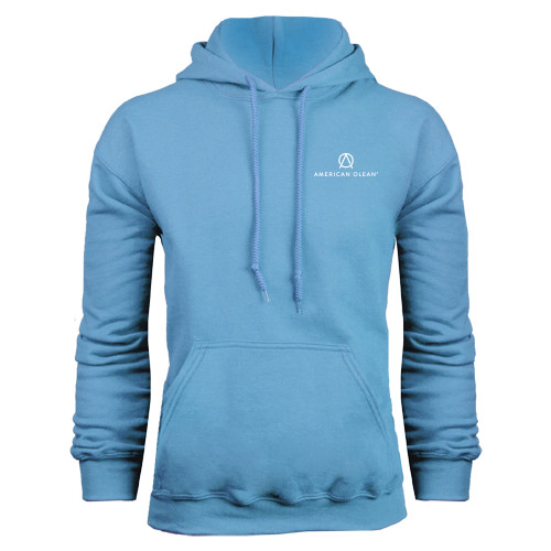 Light Blue Fleece Hoodie-American Olean