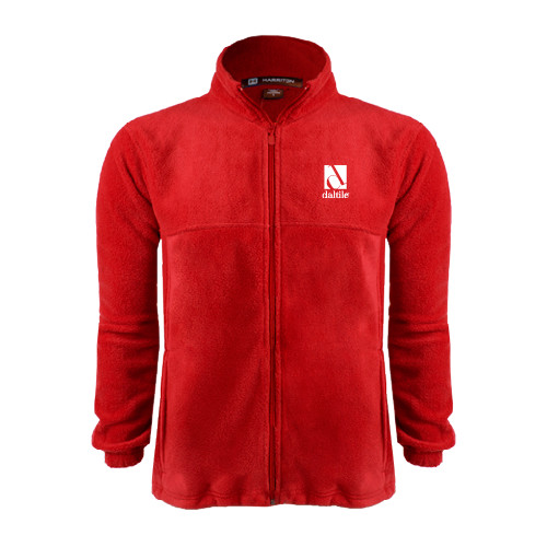 Red Fleece Full Zip Jacket-Daltile Stacked Logo