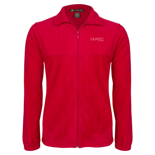 Red Fleece Full Zip Jacket-ONE Quartz Surfaces