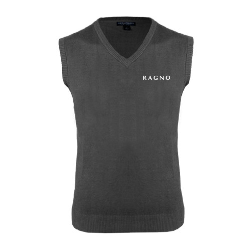 Charcoal VNeck Sweater Vest-Ragno