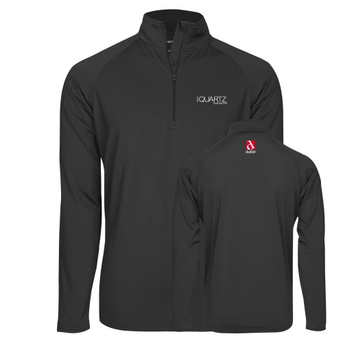Sport Tek Charcoal Sport Wick Stretch 1/2 Zip Pullover-ONE Quartz Surfaces