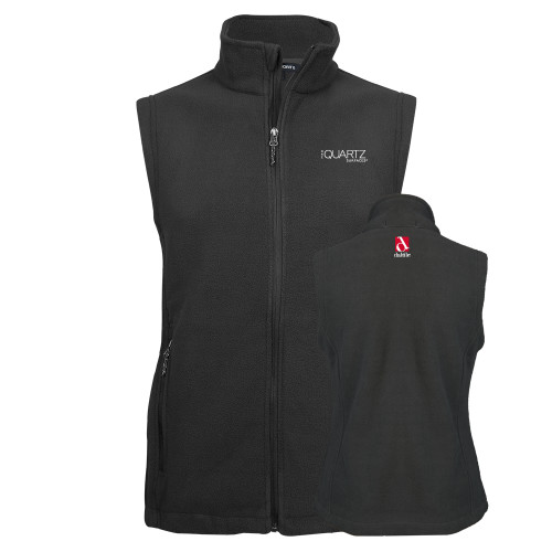 Charcoal Fleece Full Zip Vest-ONE Quartz Surfaces