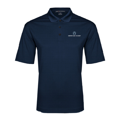 Navy Performance Fine Jacquard Polo-American Olean