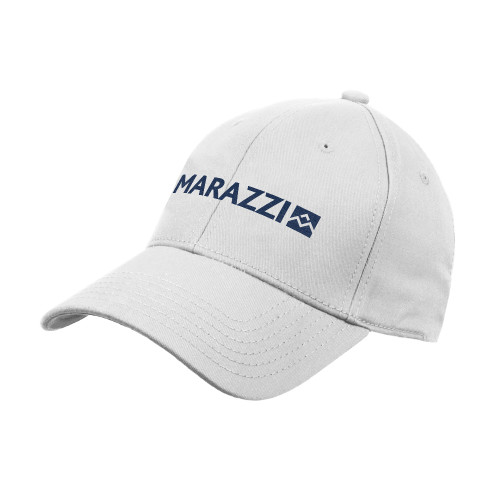 White Structured Adjustable Pro Style Hat-Marazzi