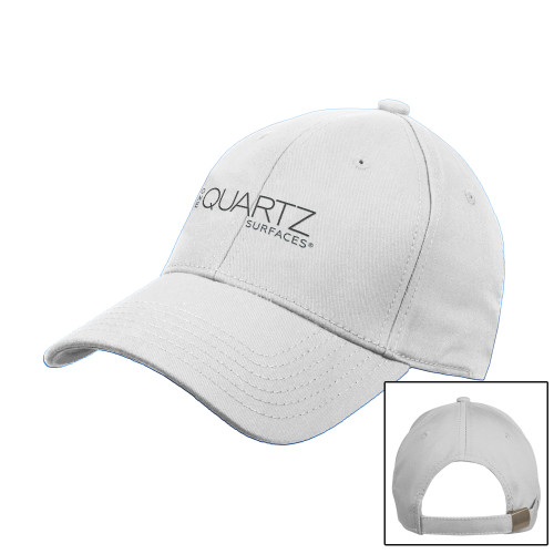 White Structured Adjustable Pro Style Hat-ONE Quartz Surfaces