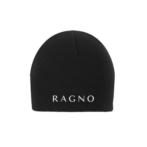 Black Knit Beanie-Ragno