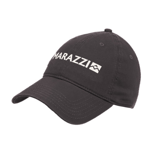 Charcoal Unstructured Adjustable Low Profile Hat-Marazzi
