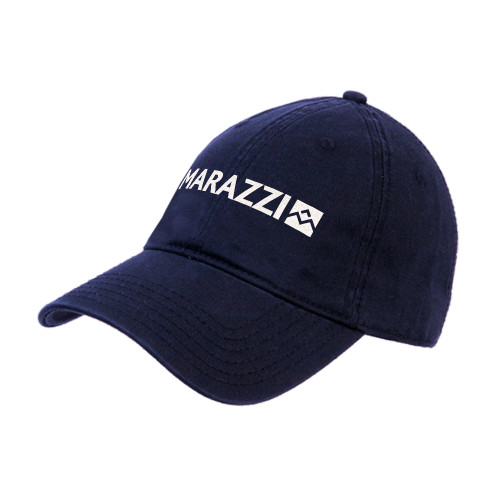Navy Unstructured Adjustable Low Profile Hat-Marazzi
