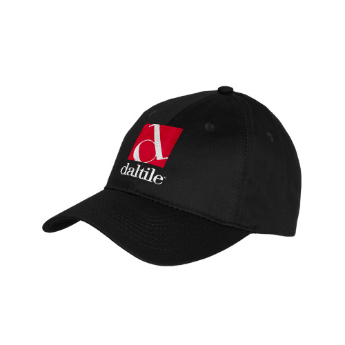 Youth Black Pro Style Hat-Daltile Stacked Logo