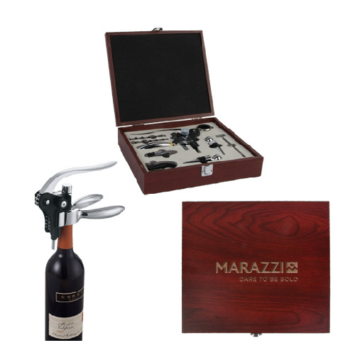 Executive Wine Collectors Set-Marazzi Logo w/Tagline Engraved