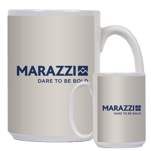 Full Color White Mug 15oz-Marazzi Logo w/Tagline