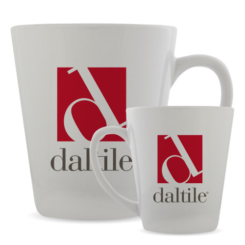 Full Color Latte Mug 12oz-Daltile Stacked Logo