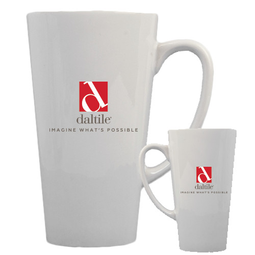 Full Color Latte Mug 17oz-Daltile Stacked Logo w/Tagline