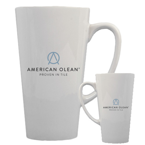 Full Color Latte Mug 17oz-American Olean w/Tagline