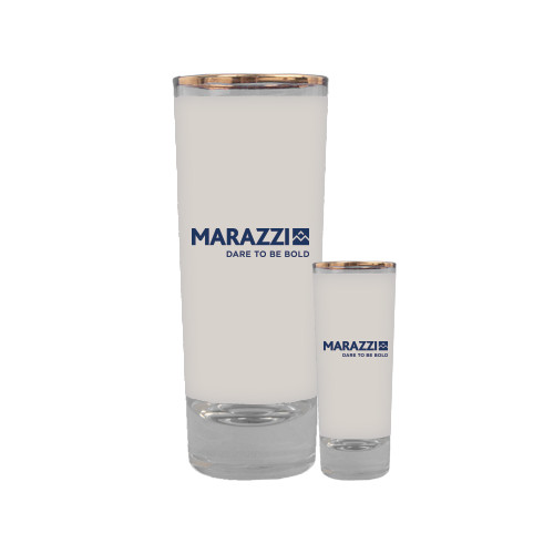 Full Color Glass Shooter 2oz-Marazzi Logo w/Tagline