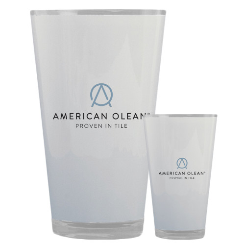 Full Color Glass 17oz-American Olean w/Tagline