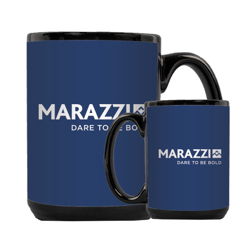 Full Color Black Mug 15oz-Marazzi Logo w/Tagline