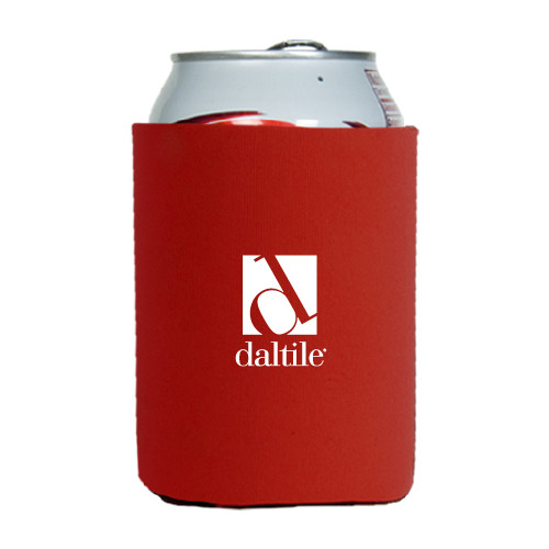 Neoprene Red Can Holder-Daltile Stacked Logo
