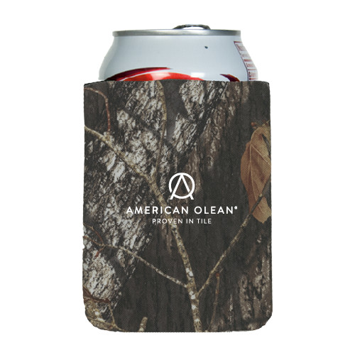Collapsible Camo Can Holder-American Olean w/Tagline
