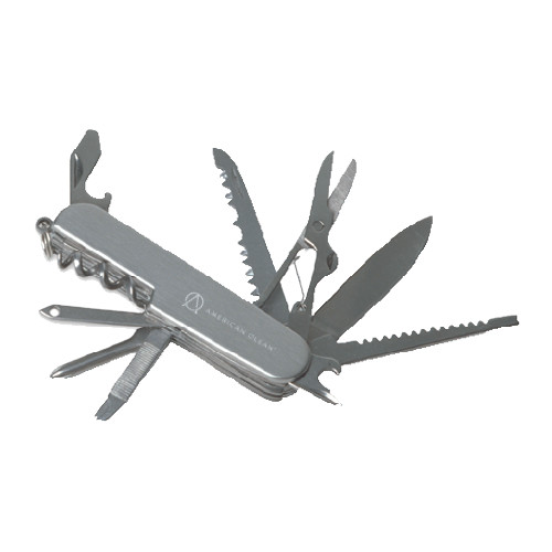 8 Function Pocket Knife-American Olean Flat Engraved