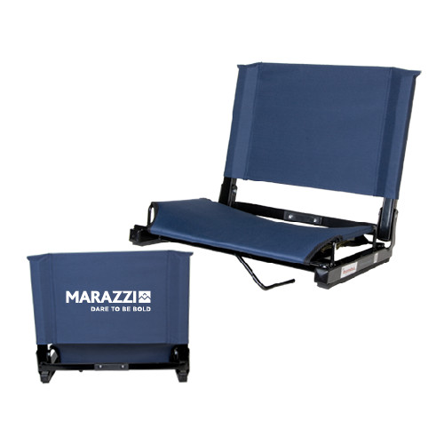 Stadium Chair Navy-Marazzi Logo w/Tagline