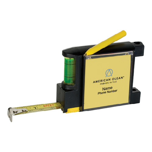 Measure Pad Leveler 6 Ft. Tape Measure-American Olean w/Tagline, Personalized