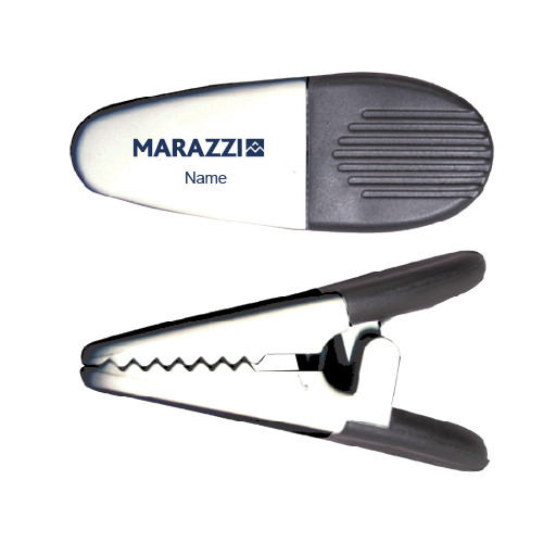 White Crocodile Clip/Magnet-Marazzi