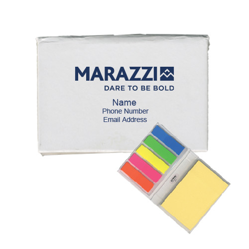 Micro Sticky Book-Marazzi Logo w/Tagline