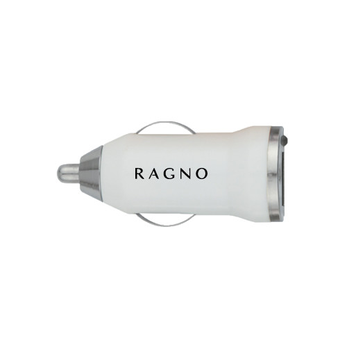 On the Go White Car Charger-Ragno
