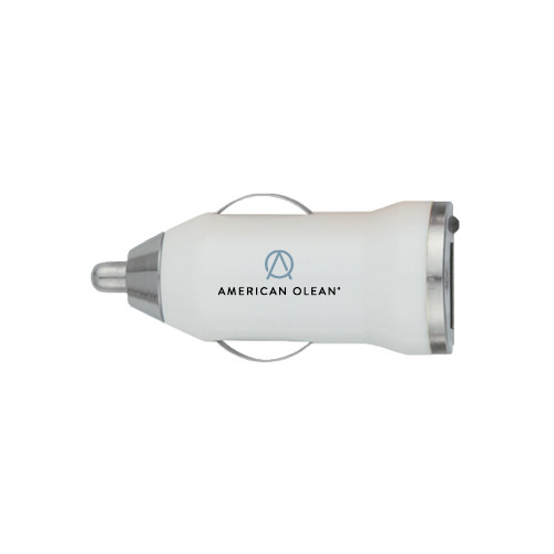 On the Go White Car Charger-American Olean