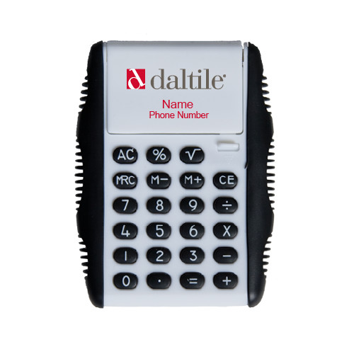 White Flip Cover Calculator-Daltile Flat Logo