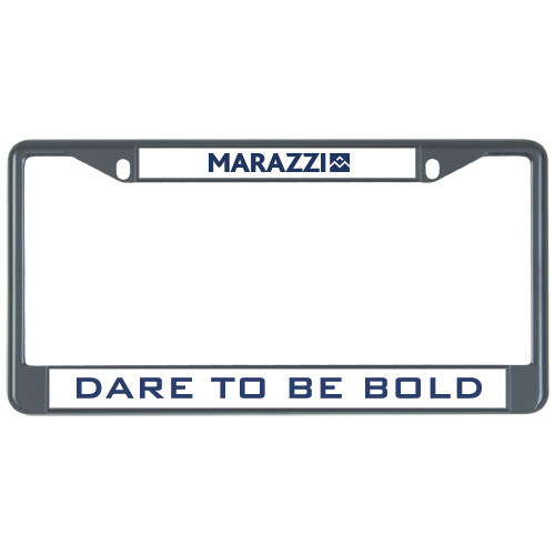 Metal License Plate Frame in Black-Marazzi