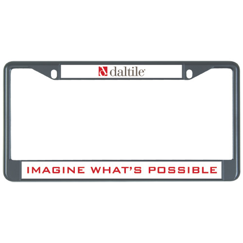 Metal License Plate Frame in Black-Daltile
